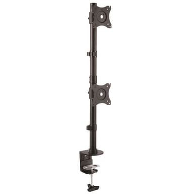 StarTech.com Vertical Desk Mount Dual Monitor Arm - For Monitors 13" to 27" - Adjustable - Desk Clamp / Grommet-Hole Mount - Dual VESA Monitors - Black (ARMDUALV) - Mounting kit - for 2 monitors - heavy duty steel - black - screen size: 13"-27" - desktop, desk-mountable - for P/N: DK30A2DH, DK30C2DAGPD, DK30C2HAGPD, TB3DK2DPM2, TB3DK2DPPD, USB3SDOCKDD, USB3SDOCKHDV