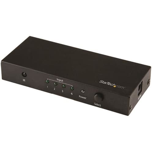 StarTech.com HDMI 2.0 Switch - 4 Port - 4K 60Hz - HDMI Automatic Video Switch Box - Multi Port Hub w/ 1 In 4 Out Functionality (VS421HD20) - Video/audio switch - 4 x HDMI - desktop - for P/N: SVA5H2NEUA