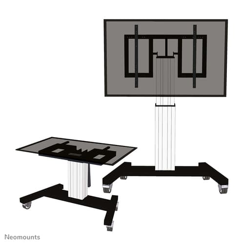 Neomounts PLASMA-M2500T - Cart - motorised - for flat panel / AV equipment - silver, RAL 9006, white aluminium - screen size: 42"-100"