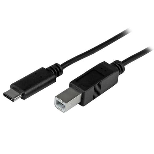 StarTech.com 2m 6ft USB C to USB B Cable - USB 2.0 - USB Type C Printer Cable M/M - USB 2.0 Type-C to Type-B Cable (USB2CB2M) - USB cable - 24 pin USB-C (M) to USB Type B (M) - Thunderbolt 3 / USB 2.0 - 2 m - black