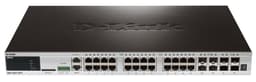 D-Link xStack 24-port 10/100/1000 Layer 2+ Stackable Managed Gigabit Switch including 4-port Combo 1000BaseT/SFP plus 4 10GE SFP+
