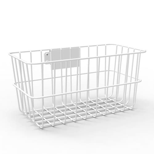 Compulocks Basket for Rolling Rise Stand - Mounting component (basket) - white - cart mountable - for Compulocks iPad 10.2-inch, Maclocks Rise Freedom Enclosed Rolling Kiosk