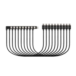 Kensington - USB cable - 24 pin USB-C (M) to 24 pin USB-C (M) angled - USB 2.0 - 3 A - 3.5 m - black (pack of 10)
