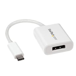 StarTech.com USB C to DisplayPort Adapter - 4K 60Hz - White - USB 3.1 Type-C to DisplayPort Adapter - USB C Video Adapter (CDP2DPW) - External video adapter - USB-C - DisplayPort - white