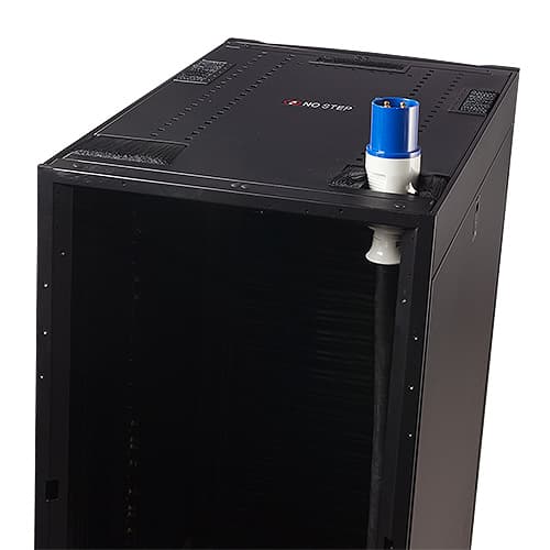 APC NetShelter SX - Rack roof - deep black - for P/N: SMX2000LVNCUS, SMX2000LVUS, SMX3000HVTUS, SMX3000LVUS, SRT1000RMXLI, SRT1000RMXLI-NC — view 3