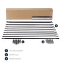 StarTech.com Horizontal Lacing Bar - Server Rack Cable Management - 19" Network Rack Mount Cord Organizer- 10 pack (CMLB10) - Rack cable management lacing bar - 1U - 48.3 cm (pack of 10) thumbnail 7