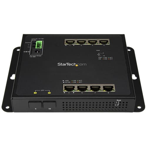 INDUSTRIAL 8 PORT GBE + 2 SFP MANAGE — view 3