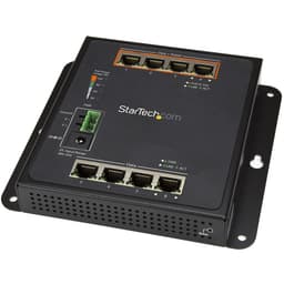 StarTech.com Industrial 8 Port Gigabit PoE Switch, 4 x PoE+ 30W, Power Over Ethernet, Hardened GbE Layer/L2 Managed Switch, Rugged High Power Gigabit Network Switch IP-30/-40C to +75C