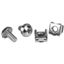 StarTech.com Rack Screws - 20 Pack - Installation Tool - 12 mm M6 Screws - M6 Nuts - Cabinet Mounting Screws and Cage Nuts (CABSCRWM620) - Rack screws and nuts - silver (pack of 20) thumbnail 1