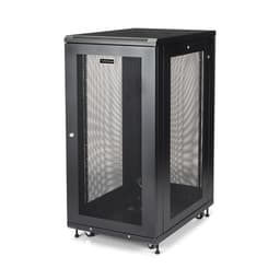 StarTech.com 24U Server Rack Cabinet, 4-Post Adjustable Depth (2" to 30") Network Equipment Rack Enclosure w/Casters/Cable Management/Shelf/Locking Dell PowerEdge, HP ProLiant ThinkServer - 24U Rack Cabinet (RK2433BKM) - Rack cabinet - 24U - 31"