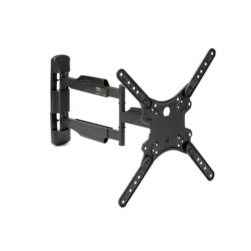 StarTech.com Full Motion TV Wall Mount, 32-55 inch (77lb/35kg) VESA Displays, Low Profile Universal Flat Screen TV Wall Mount, Heavy Duty Adjustable Tilt/Swivel Articulating Arm Bracket - Cable Management - Mounting kit (articulating arm, wall mount, wrench) - for TV - plastic, steel - black - screen size: 32"-55" - wall-mountable - for P/N: HDMIPLATE