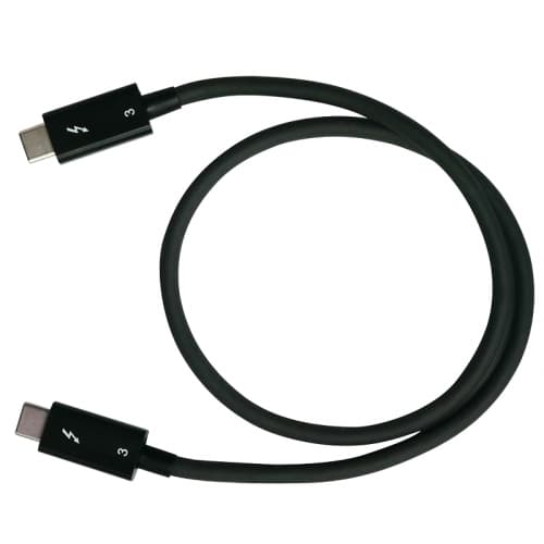 QNAP - Thunderbolt cable - 24 pin USB-C (M) to 24 pin USB-C (M) - Thunderbolt 3 - 50 cm - passive — view 1