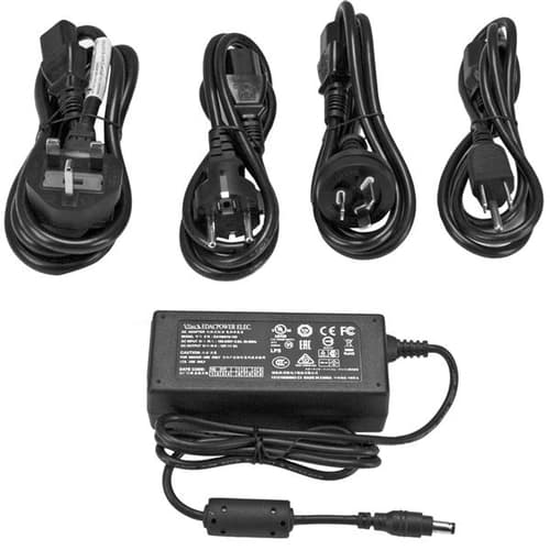 StarTech.com Replacement 12V DC Power Adapter - 12 Volts 5 Amps - Power adapter - AC 100-240 V - SVA12M5NA - Power adapter - AC 100-240 V - for StarTech.com 4-Port — view 1