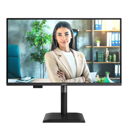 AOC Q27P4U - LED monitor - 27" - 2560 x 1440 QHD @ 120 Hz - IPS - 1500:1 - 4 ms - HDMI, DVI, DisplayPort, VGA - speakers - black — view 7