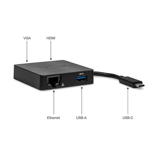 ^USB-C ALT-MODE TRAVEL DOCK STAT BLK — view 6