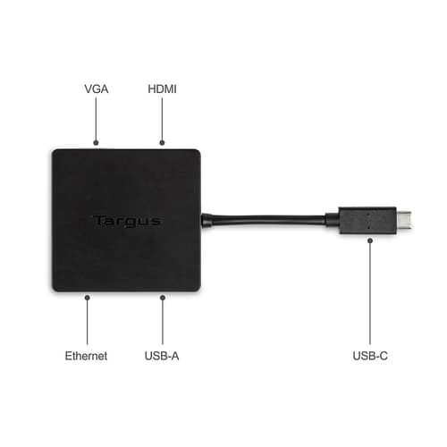 ^USB-C ALT-MODE TRAVEL DOCK STAT BLK — view 5