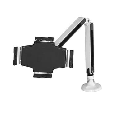 StarTech.com Desk-Mount Tablet Arm - Articulating Tablet Mount - For 9" to 11" Tablets - iPad or Android Tablet Holder - Lockable - Steel - Mounting kit - adjustable arm - for tablet - plastic, steel - white - screen size: 9"-11" - desk-mountable - TAA Compliant - for P/N: DK30CHPH, STSCART