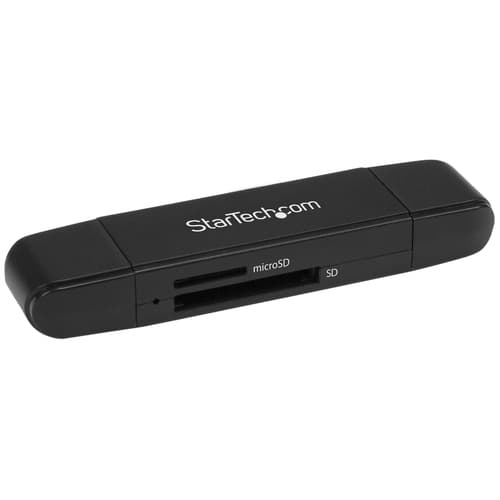 StarTech.com USB Memory Card Reader - USB 3.0 SD Card Reader - Compact - 5Gbps - USB Card Reader - MicroSD USB Adapter (SDMSDRWU3AC) - Card reader (MMC, SD, microSD, SDHC, microSDHC, SDXC, microSDXC) - USB 3.0/USB-C