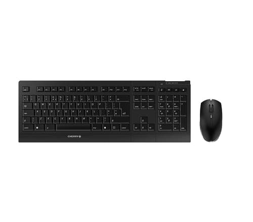 CHERRY B.UNLIMITED 3.0 - Keyboard and mouse set - wireless - 2.4 GHz - UK - key switch: CHERRY SX - black