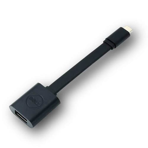 Dell - USB adapter - 24 pin USB-C (M) to USB Type A (F) - USB 3.1 - 13.2 cm - black