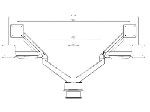*Non Cancellable/Non Returnable (NCNR)* GAS LIFT ARM DUAL SIDE BY SIDE WH — view 23