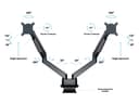 *Non Cancellable/Non Returnable (NCNR)* GAS LIFT ARM DUAL SIDE BY SIDE BL thumbnail 8