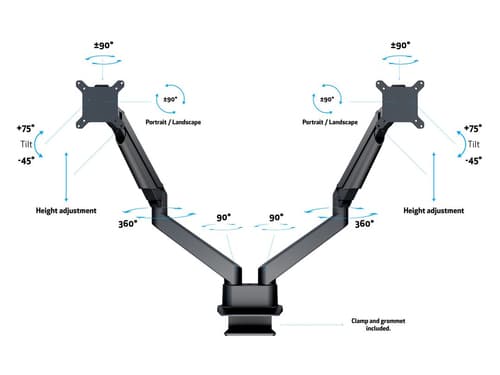 *Non Cancellable/Non Returnable (NCNR)* GAS LIFT ARM DUAL SIDE BY SIDE BL — view 9