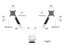 *Non Cancellable/Non Returnable (NCNR)* GAS LIFT ARM DUAL SIDE BY SIDE WH thumbnail 8