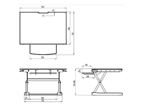*Non Cancellable/Non Returnable (NCNR)* M DESKSTAND WORKSTATION II — view 20