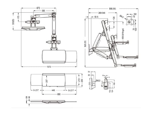 *Non Cancellable/Non Returnable (NCNR)* M WORKSTATION ARM SINGLE — view 6