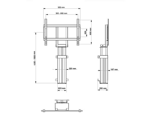 *Non Cancellable/Non Returnable (NCNR)* MOTORIZED FLOORMOUNT 160KG  SD BL — view 9