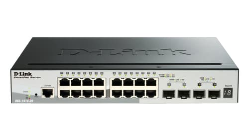 D-Link DGS 1510-52XMP - Switch - L3 - smart - 48 x 10/100/1000 (PoE+) + 4 x 10 Gigabit SFP+ - rack-mountable - PoE+ (370 W)