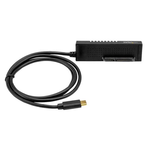 StarTech.com USB C to SATA Adapter Cable - for 2.5 / 3.5" SATA Drives - 10Gbps - USB 3.1 - SATA to USB Adapter - External Hard Drive Cable (USB31C2SAT3) - Storage controller - 2.5", 3.5" - SATA 6Gb/s - USB 3.1 (Gen 2) - black - for P/N: SVA12M2NEUA, SVA12M5NA