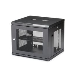 StarTech.com "9U Wall Mount Server Rack Cabinet - 4-Post Adjustable Depth (2"" to 19"") Network Equipment Enclosure with Cable Management (RK920WALM)" - Rack enclosure cabinet - wall mountable - black - 9U