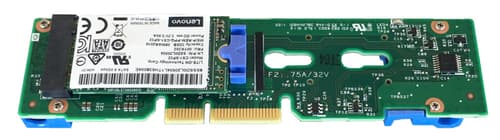 Lenovo ThinkSystem M.2 Enablement Kit - Storage controller - M.2 - SATA 6Gb/s - for ThinkSystem SD530, SE350, SN850, SR530, SR550, SR570, SR590, SR650, SR670, SR850, SR950