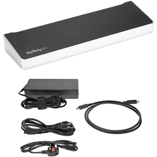StarTech.com 4K USB-C Dock - Triple Monitor - Mac & Windows - 60W USB PD (DK30CH2DPPDU) - Docking station - USB-C - HDMI, 2 x DP - 1GbE - 60 Watt — view 7