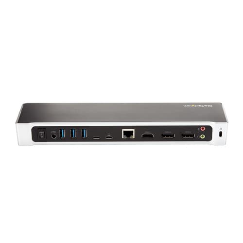 StarTech.com 4K USB-C Dock - Triple Monitor - Mac & Windows - 60W USB PD (DK30CH2DPPDU) - Docking station - USB-C - HDMI, 2 x DP - 1GbE - 60 Watt — view 4