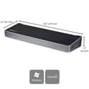 StarTech.com 4K USB-C Dock - Triple Monitor - Mac & Windows - 60W USB PD (DK30CH2DPPDU) - Docking station - USB-C - HDMI, 2 x DP - 1GbE - 60 Watt thumbnail 2
