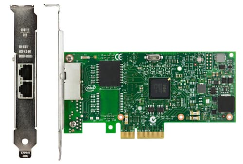Lenovo ThinkSystem I350-T2 By Intel - Network adapter - PCIe 2.0 x4 low profile - 1000Base-T x 2 - for ThinkAgile MX3331-F Certified Node, ThinkSystem SR250 V2, ST250 V2, ST50 V2 — view 1