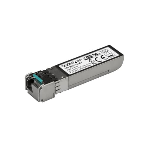 StarTech.com MSA Uncoded SFP+ Module, 10GBASE-BX, 10 Gigabit Ethernet Bi-Directional (BiDi) Fiber Single Strand SFP+ Transceiver, LC 10km , Mini GBIC Transceiver SFP+ Module, Downstream - Lifetime Warranty (SFP10GBBXDST) - SFP+ transceiver module - 10GbE - 10GBase-BX - LC single-mode - up to 10 km - 1330 (TX) / 1270 (RX) nm