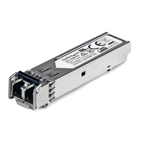 StarTech.com MSA Uncoded Compatible SFP Module, 100BASE-FX, 100MbE Multi Mode (MMF) Fiber Optic Transceiver, 100Mb Ethernet SFP, LC Connector, 2km, 1310nm, DDM, Mini GBIC Module, 100Mbps - Lifetime Warranty (SFP100BFXST) - SFP (mini-GBIC) transceiver module - 100Mb LAN - 100Base-FX - LC multi-mode - up to 2 km - 1310 nm - for P/N: US100A20SFP
