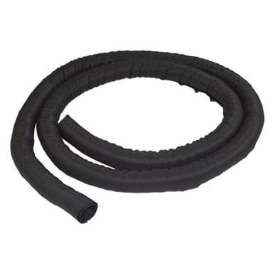StarTech.com 6.5' (2m) Cable Management Sleeve, Flexible Coiled Cable Wrap, 1.0-1.5" dia. Expandable Sleeve, Polyester Cord Manager/Protector/Concealer, Black Trimmable Cable Organizer - Flame Resistant UL94-V0 - Cable sleeving kit - black - 2 m
