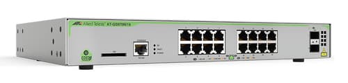 Allied Telesis CentreCOM AT-GS970M/18PS - Switch - L3 - Managed - 16 x 10/100/1000 (PoE+) + 2 x SFP (mini-GBIC) (uplink) - desktop, rack-mountable - PoE+