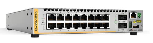Allied Telesis AT X550-18XTQ - Switch - L3 - smart - 16 x 1000/10000 + 2 x 40 Gigabit QSFP+ (uplink) - rack-mountable