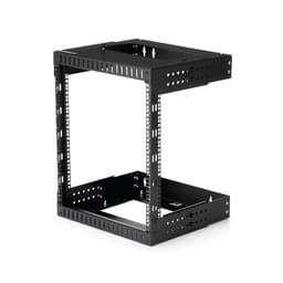 StarTech.com 12U 19" Wall Mount Network Rack, Adjustable Depth 12-20" 2 Post Open Frame Server Room Rack for AV/Data/ IT Communication/Computer Equipment/Switch with Cage Nuts & Screws - 12U Adjustable Rack (RK12WALLOA) - Rack - wall mountable - black - 12U - 20"