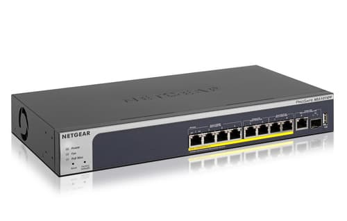 NETGEAR Smart MS510TXPP - Switch - L3 Lite - smart - 4 x 10/100/1000 (PoE+) + 2 x 100/1000/2.5G/5G (PoE+) + 2 x 100/1000/2.5G (PoE+) - desktop, rack-mountable - PoE+ (180 W)