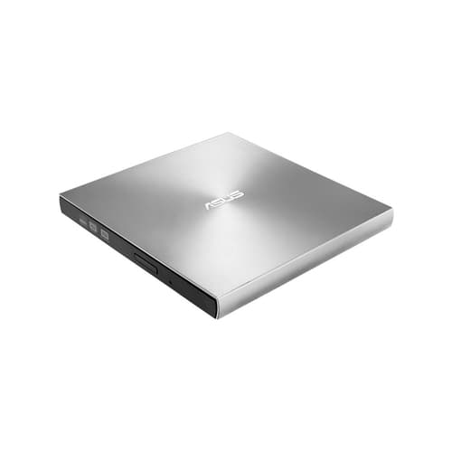 ASUS ZenDrive U9M SDRW-08U9M-U - Disk drive - DVD�RW (�R DL) - 8x/8x - USB 2.0 - external - silver - for 15, ROG Strix G15, ROG Zephyrus Duo 15, ROG Zephyrus G14, TUF505, ZenBook 13