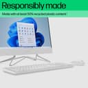 HP 225 - Keyboard and mouse set - 100% - full size - USB - UK - cashmere white thumbnail 4
