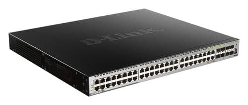 D-Link DGS 3630-52PC - Switch - L3 - Managed - 44 x 10/100/1000 (PoE+) + 4 x combo Gigabit SFP + 4 x 10 Gigabit SFP+ - rack-mountable - PoE+ (370 W)