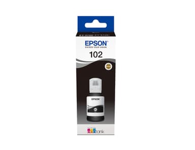 Epson Ink Cartridges, 102, 4 colour ink bottles, Ink Bottle, 1 x 127.0 ml Black